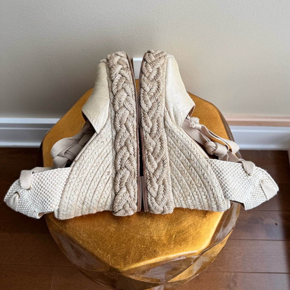 Paloma Barcelo Espadrille Platform Wedge Sandals, Size 9.5 - Picture 8 of 15